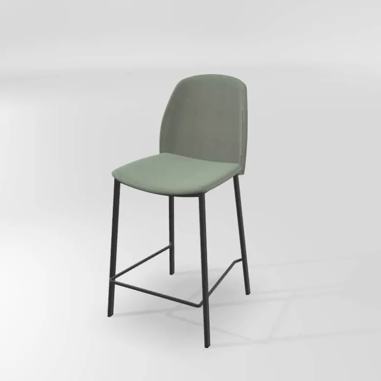 Olivia Tabouret snack moderne en tissu