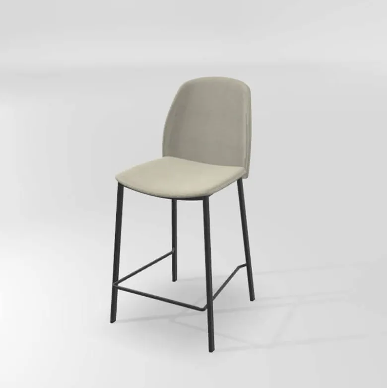Olivia Tabouret snack moderne en tissu