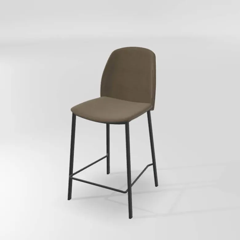 Olivia Tabouret snack moderne en tissu