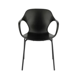 OPS ! Connubia© Fauteuil design italien empilable en polypropylène avec pieds en métal