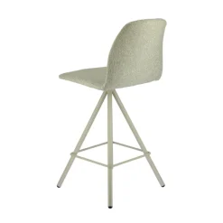 Osaka Tabouret snack moderne en tissu et pieds métal