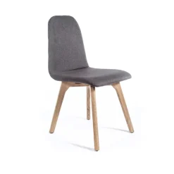 Pandora diamant Chaise de séjour moderne en tissu dos matelassé