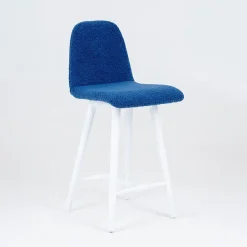 Pandora Tabouret snack en tissu et pieds en bois massif