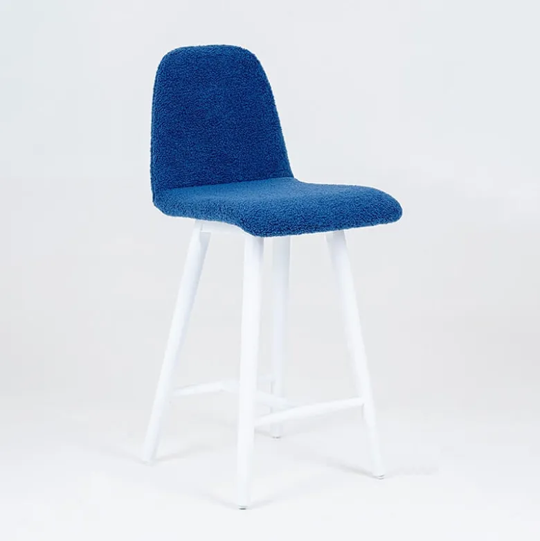 Pandora Tabouret snack en tissu et pieds en bois massif