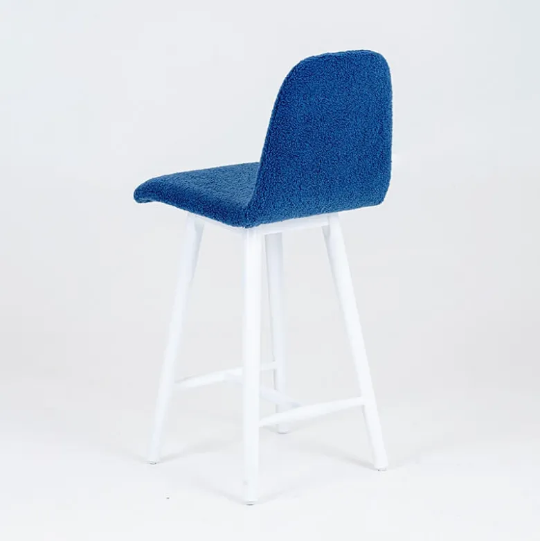 Pandora Tabouret snack en tissu et pieds en bois massif