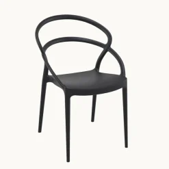 Pia Chaise de jardin tendance empilable en polypropylène