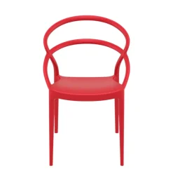 Pia Chaise de jardin tendance empilable en polypropylène