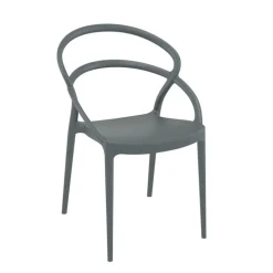 Pia Chaise de jardin tendance empilable en polypropylène