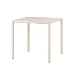 Piave Table de jardin carrée en stratifié avec pieds en aluminium