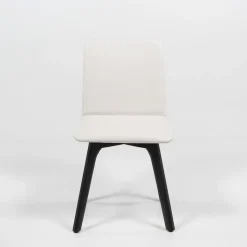 Plaza Chaise de salle à manger scandinave en synthétique et bois