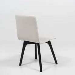 Plaza Chaise de salle à manger scandinave en synthétique et bois