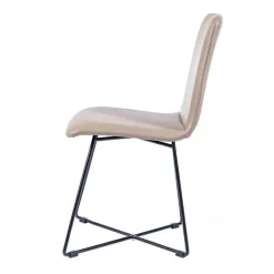Plaza Chaise design avec pieds filaires en métal