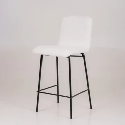 Plaza Tabouret snack moderne en tissu et pieds en métal