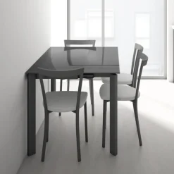 Poker Minor Table petit espace extensible en verre