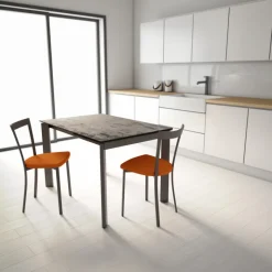 Poker Table extensible Dekton pieds métal