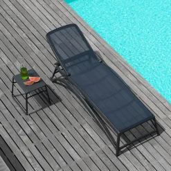 Pop Table basse de jardin carrée empilable en polypropylène