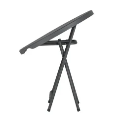 PraxisTable pliante ronde gris foncé