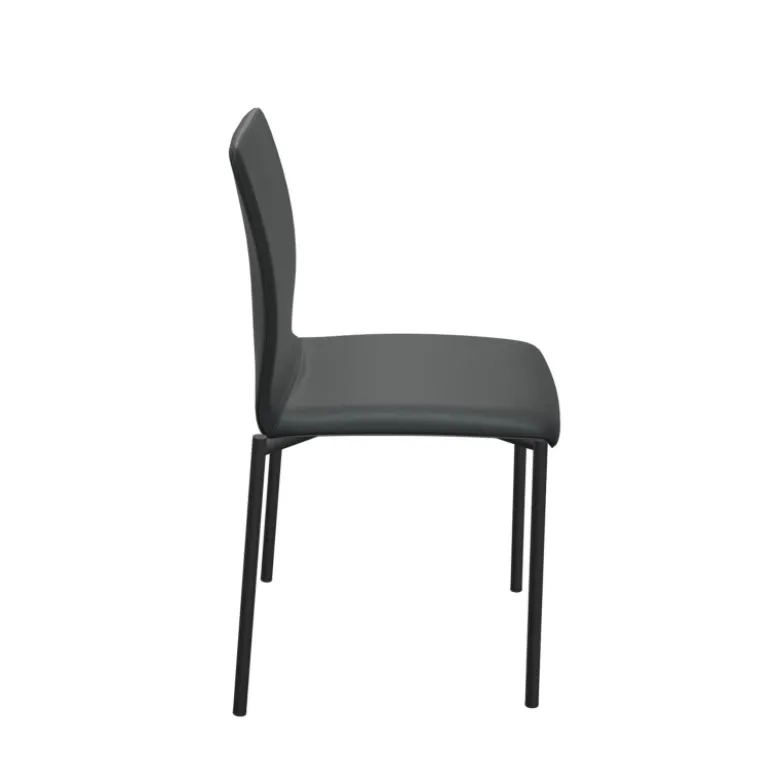 Pro'G Chaise moderne en métal et simili