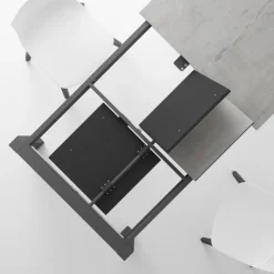 Quadra Table moderne en céramique extensible