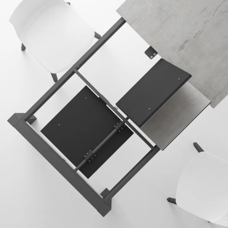 Quadra Table moderne en céramique extensible