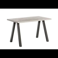 Queen Table snack rectangulaire en stratifié et métal