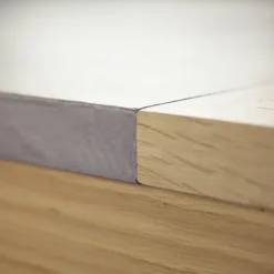 Repas Table française extensible en béton ciré et bois massif