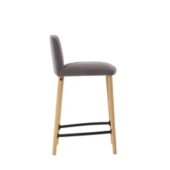 Rob C05 Mobitec® Tabouret snack en tissu et bois massif