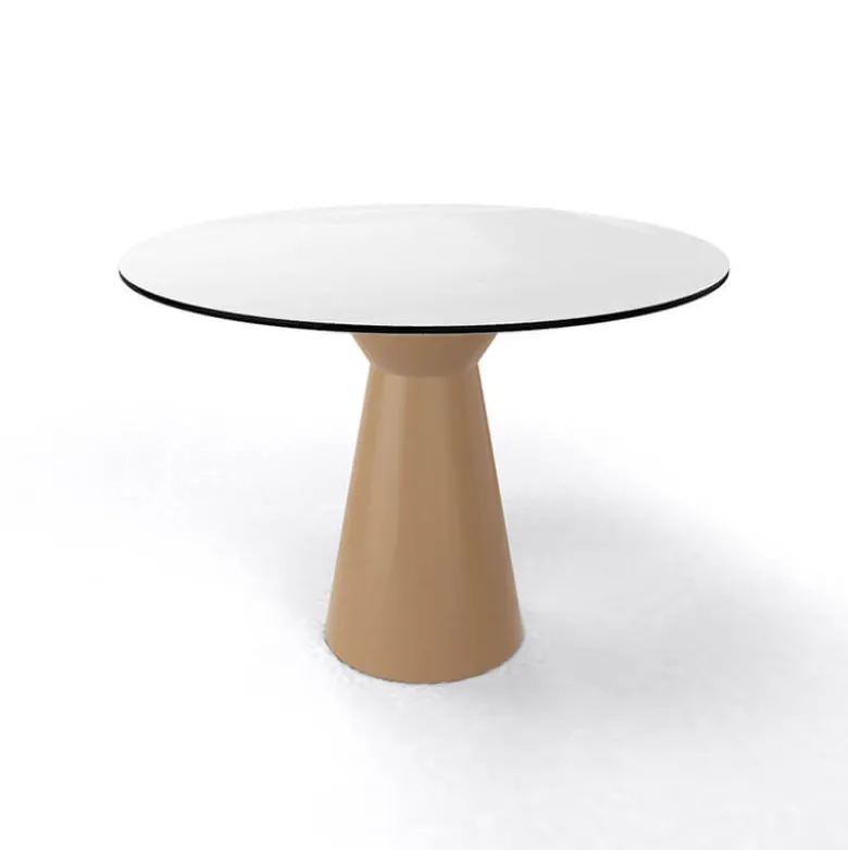 Roller H74 ronde Table design italienne ronde avec pied central