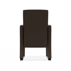 Sarah Fauteuil de table rembourré en synthétique avec roulettes