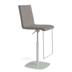 Sherpa Tabouret en simili réglable en hauteur et pivotant rembourré