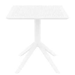 Sky Petite table carrée en résine