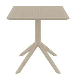 Sky Petite table de jardin carrée en résine