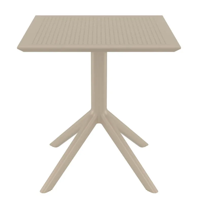 Sky Petite table de jardin carrée en résine