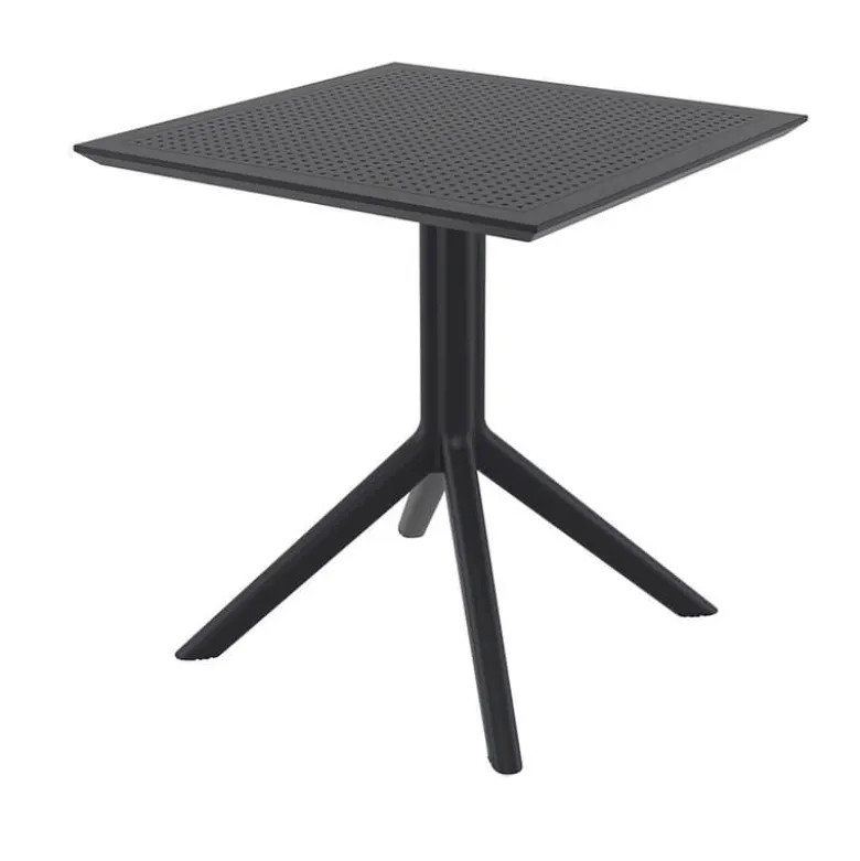 Sky Petite table de jardin carrée en résine