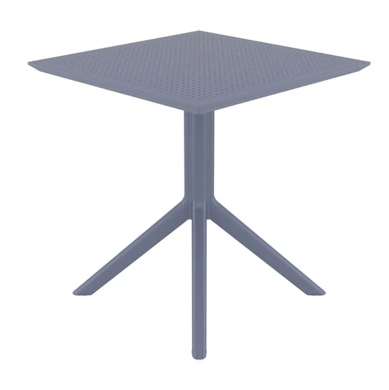 Sky Petite table de jardin carrée en résine