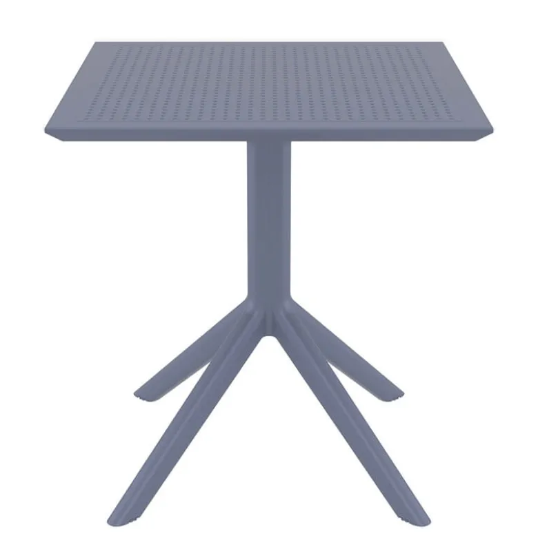 Sky Petite table de jardin carrée en résine