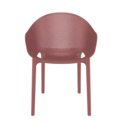 Sky Pro Fauteuil de jardin moderne empilable coque microperforée en polypropylène