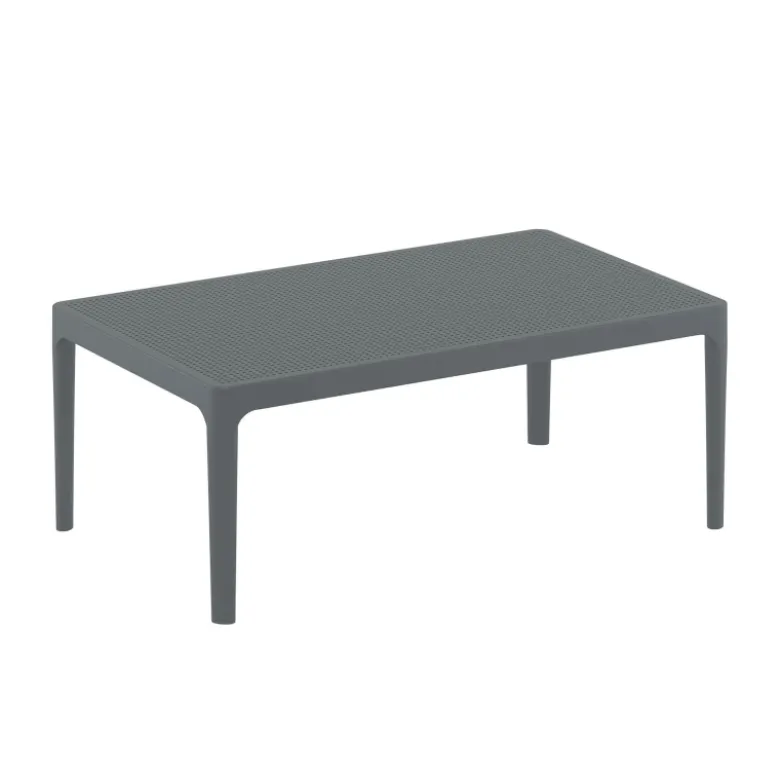 Sky Table basse de jardin rectangulaire en résine