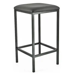Slide Carrier® Tabouret snack en métal sans dossier assise synthétique