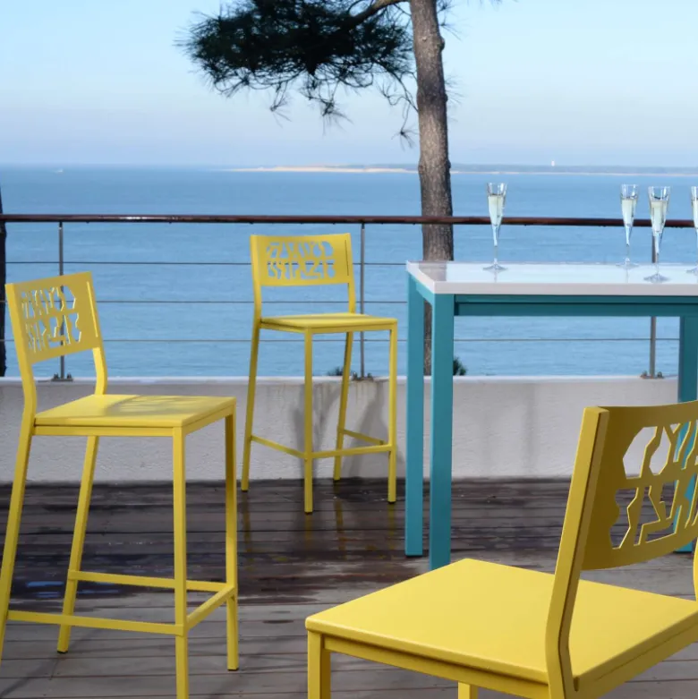 Slide Carrier® Tabouret snack en acier style industriel