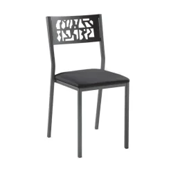 Slide Industrie Carrier® Chaise de cuisine moderne en métal style industriel