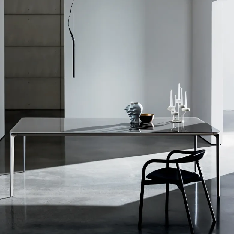 SlimSovet® Table design rectangulaire en verre