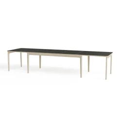 SM26/27 Table danoise extensible en bois massif et en stratifié noir