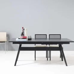 SM11 Table de séjour scandinave extensible en bois