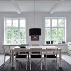SM23/24 Table scandinave rectangulaire en bois avec allonges
