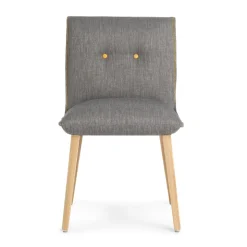 Soda Mobitec® Chaise cocooning en tissu avec boutons décoratifs