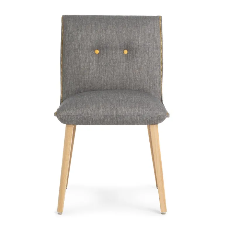 Soda Mobitec® Chaise cocooning en tissu avec boutons décoratifs