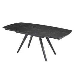 SofiaTable moderne extensible en céramique avec pieds en métal
