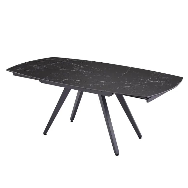 SofiaTable moderne extensible en céramique avec pieds en métal
