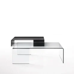Spider Sovet® Table basse design rectangulaire en verre